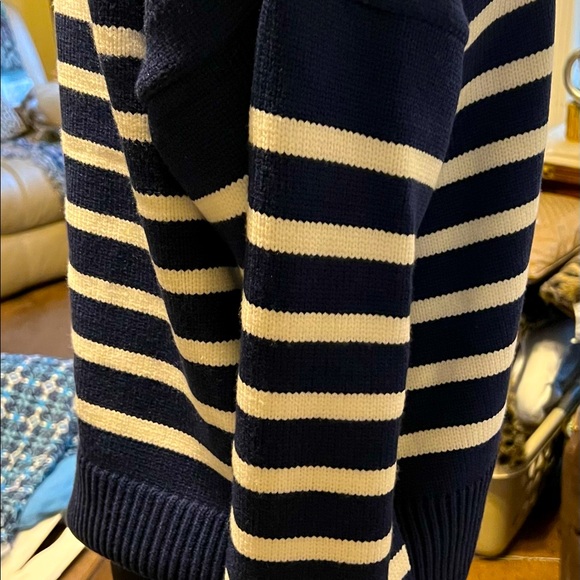 Philosophy Sweaters - XL sweater Philosophy Navy White Striped Sweater Top SizeXL